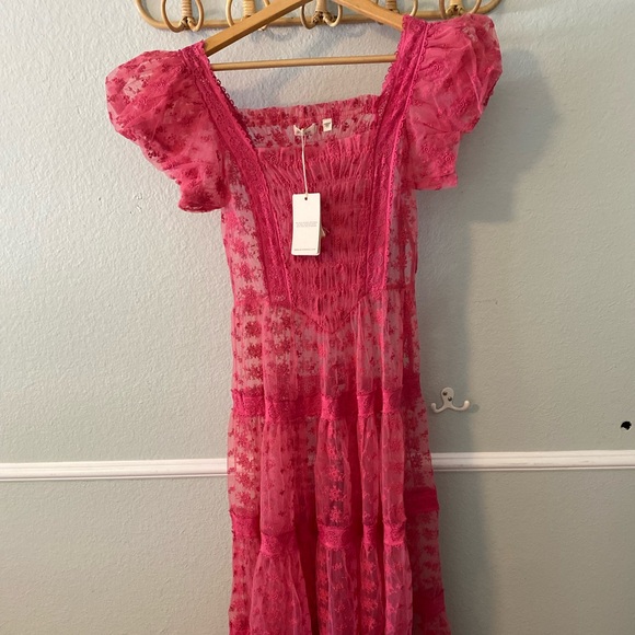 NWT Dôen Tulle Nadette Dress in Pink sz small - Picture 7 of 10